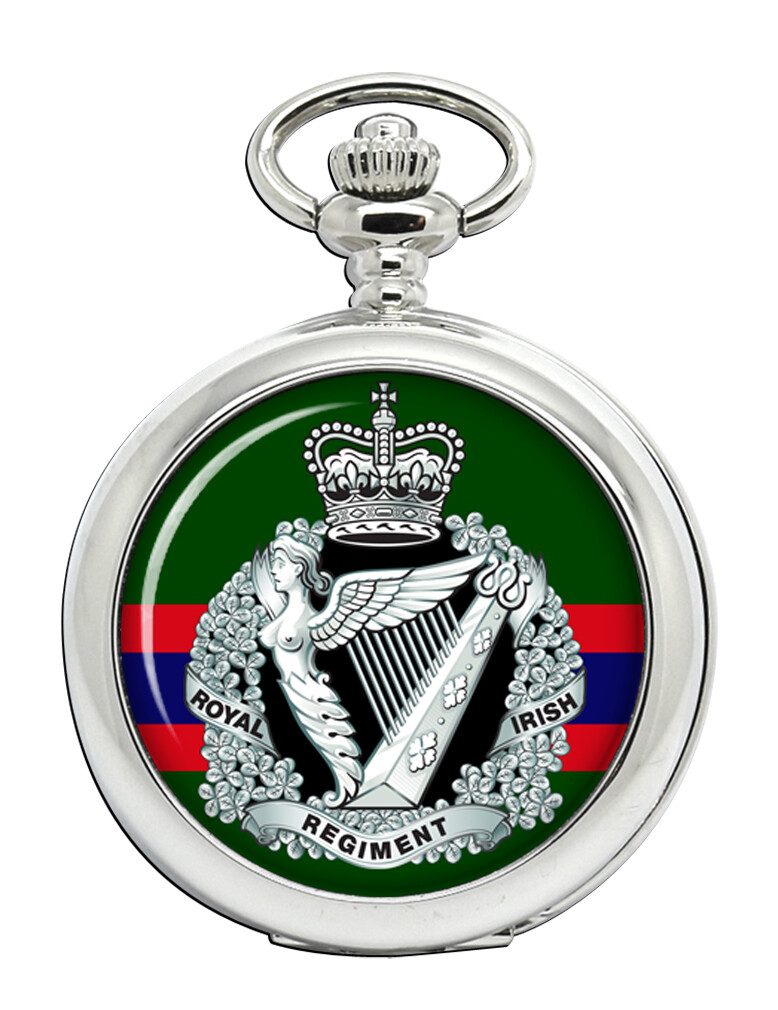 Royal Irish Regiment British Army Vintage Pocket Watch Military Collectible  