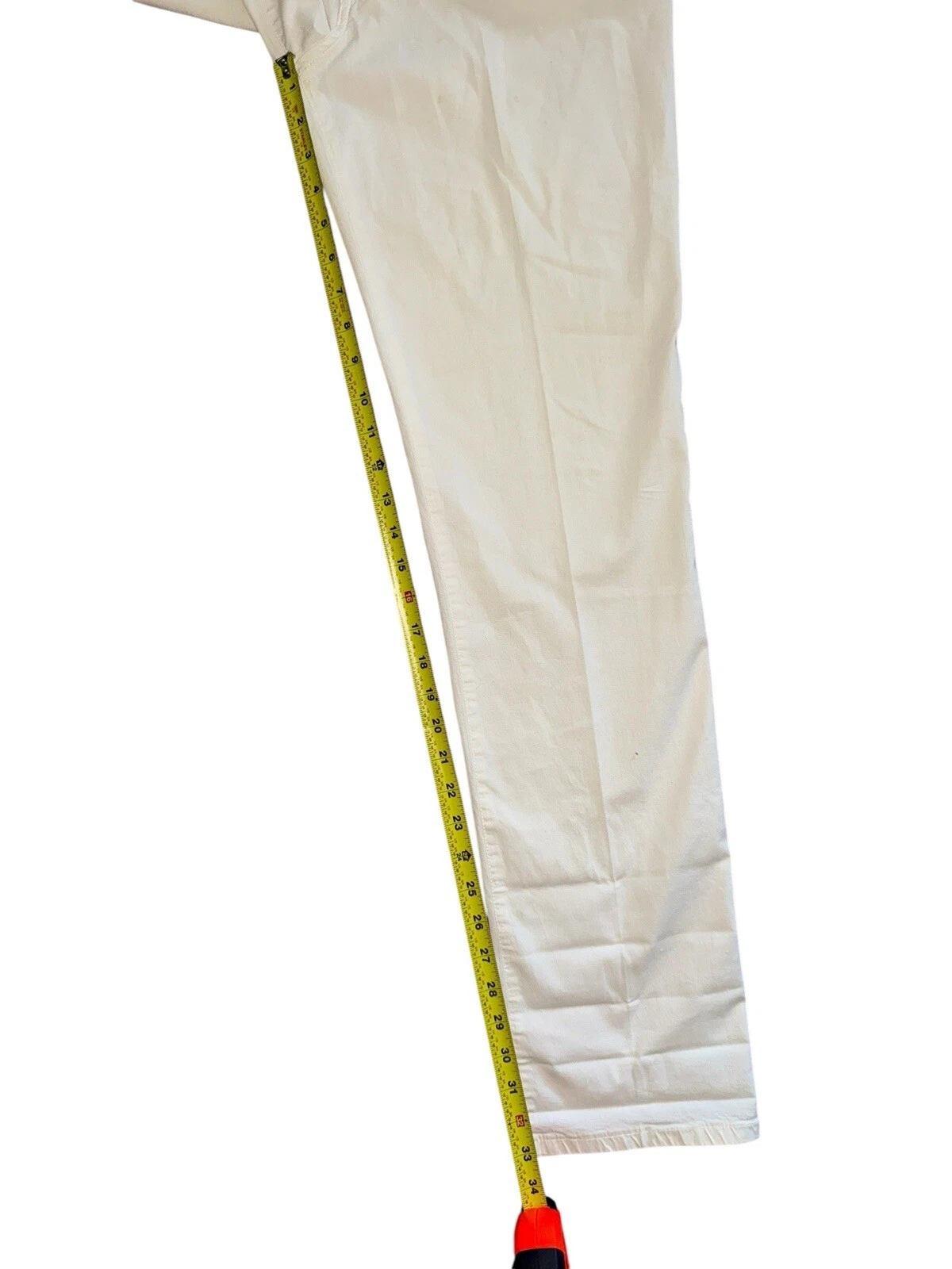 VERSACE CLASSIC AMJ11Z Pantalone Uomo 5 Tasche Cotone Elasticizzato Tg 34 x 33* Bianco