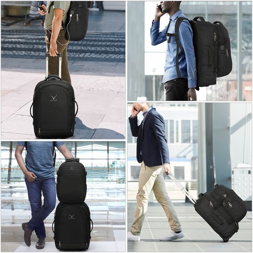 2 IN 1 Expandable Compact Wheel Suitcase Carry-on Trolley Luggage Detachable Bag - Picture 15 of 17