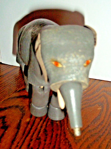 Schoenhut Circus Elephant 6" Good Condition Painted Eyes - 第 1/4 張圖片