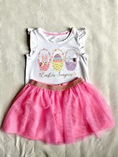 CYNTHIA ROWLEY Girls Easter Set Skirt Top Size 6
