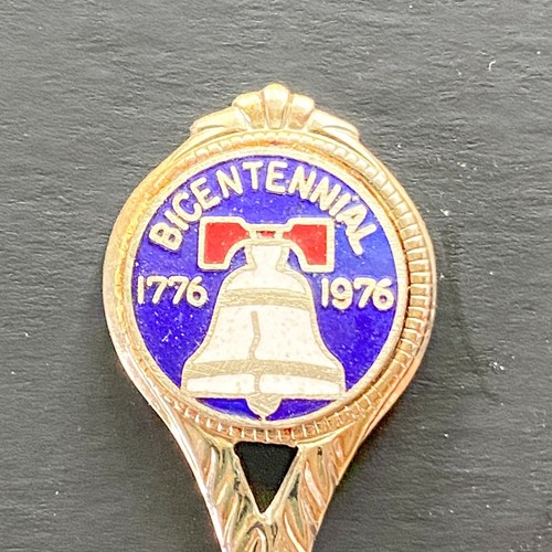 Souvenir Collectible Spoon Bicentennial USA Stainless 3.5 in Vintage - Picture 2 of 6