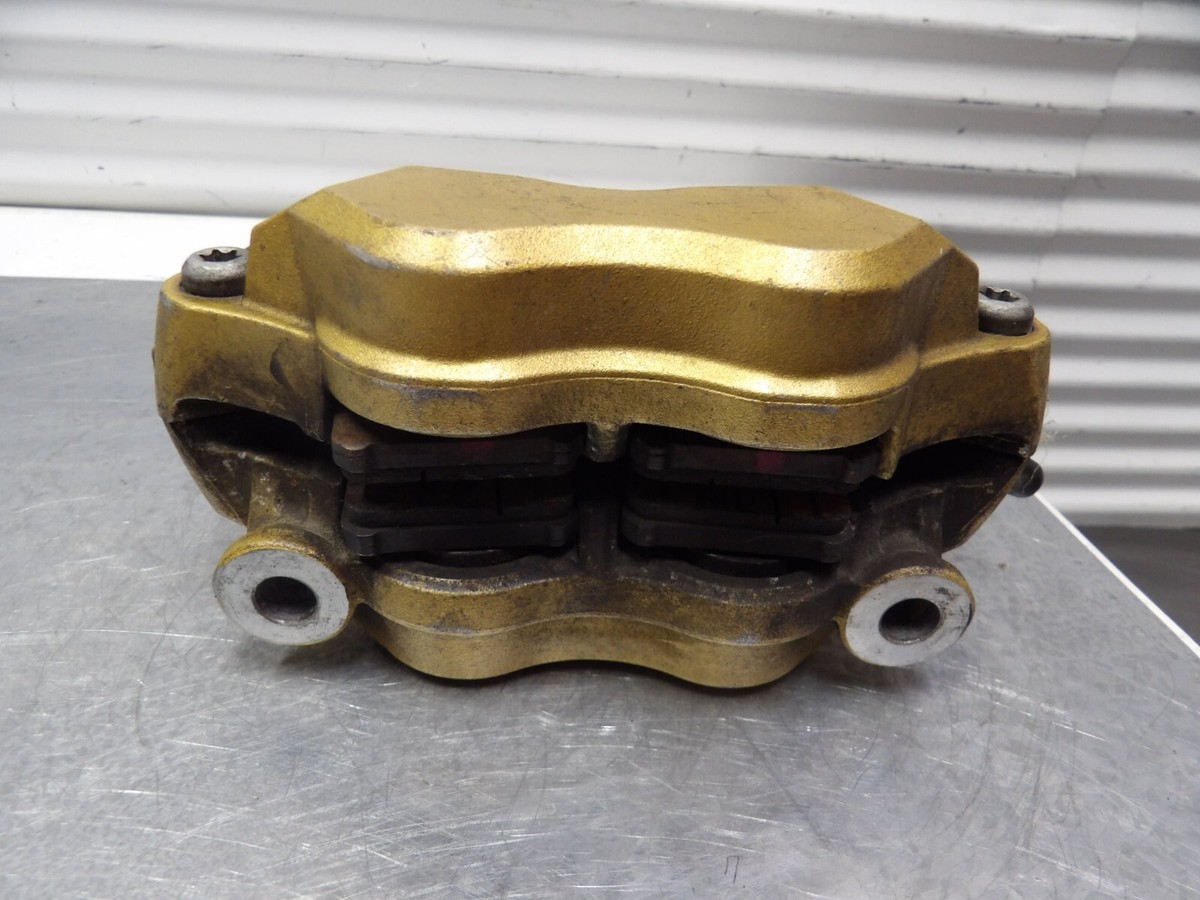 04-05 Kawasaki Ninja ZX10R front left brake caliper gold 04-05 Kawasaki Ninja ZX10R front left brake caliper gold