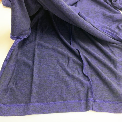 Rhonda Shear Retreat Sweater Womens M Medium Violet Fine Knit V Neck Tunic Top - Picture 10 of 13