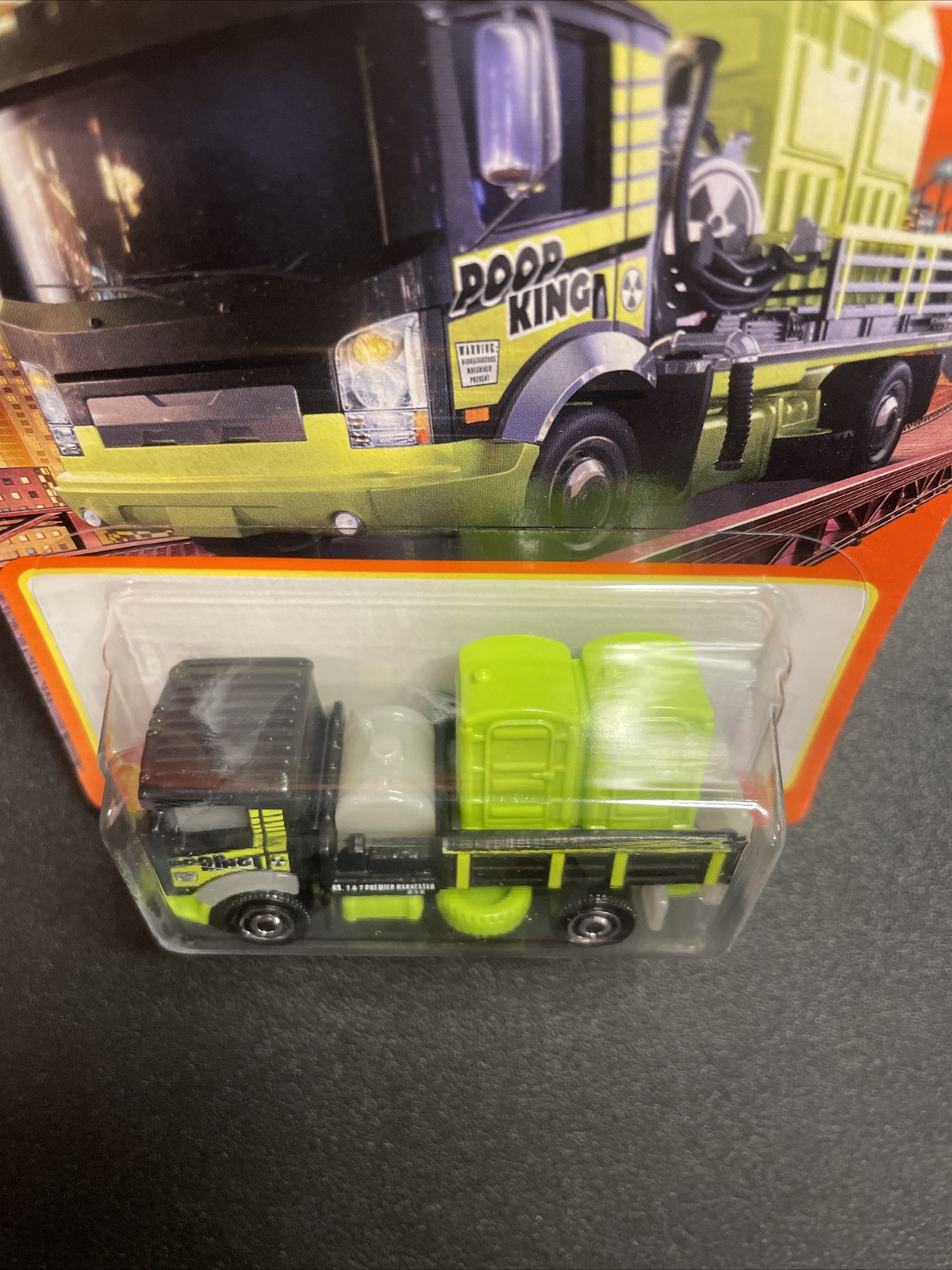 2021 Matchbox Poop King Premier Harvester 56/100 Green Truck Metal