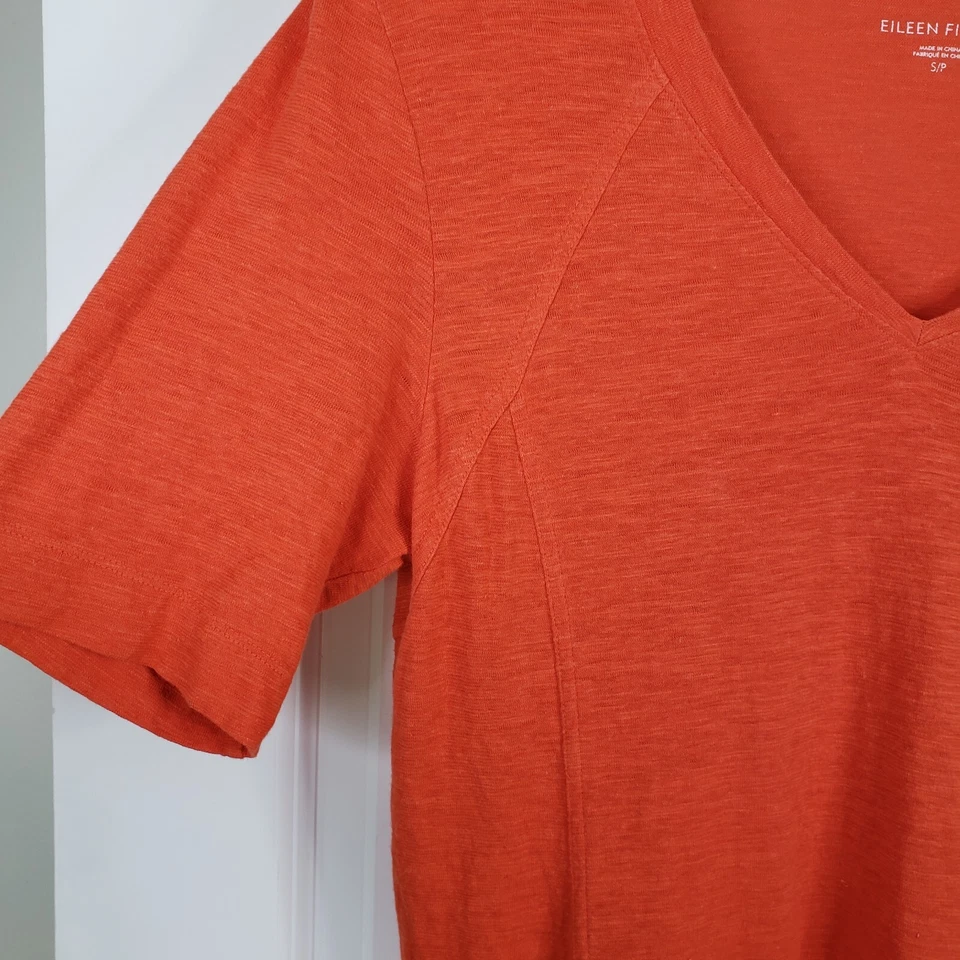 Eileen Fisher Women Hemp Dress Women Sz S Short Sleeve Organic Cotton Ethical - Image 4 of 4