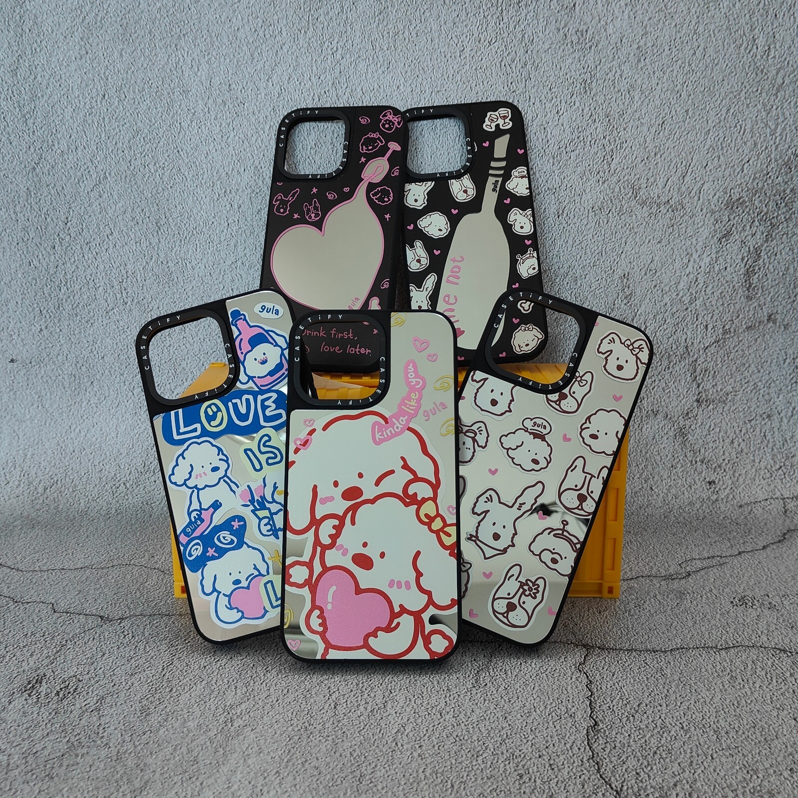 Casetify MagSafe Mirror Case for iPhone 13 14 15 16 – Adorable Puppy Design