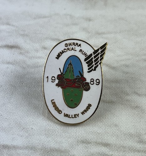 GWRRA Gold Wing Road Riders Association 1989 Memorial Run Legend Valley Wing Pin