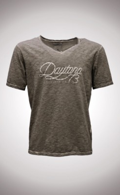 Tee-shirt DAYTONA 73 – Gris Foncé, Taille M – Coton, Neuf Avec étiquettes (valeur 45€)
