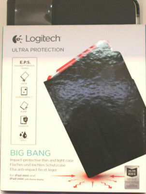 LOGITECH 939-001034 BIG BANG IPAD MINI PROTECTION SCHUTZ CASE, Grau , NEU / OVP
