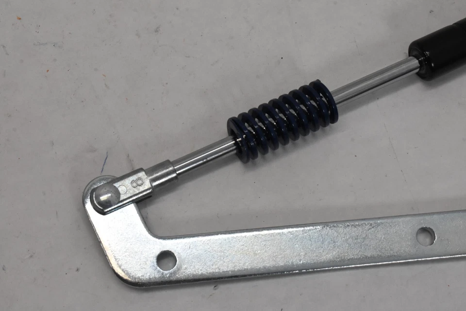 Bisagras elevadoras de gas mesa de centro bisagras de resorte de gas plateadas sujeción cerrada de 80 grados Foto 2 de 4