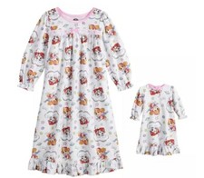 Toddler Girl Paw Patrol Dream Big Nightgown  Doll Gown
