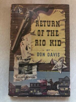 1940 Return Of The Rio Kid by Don Davis Pocket Book #660 country western sheriff