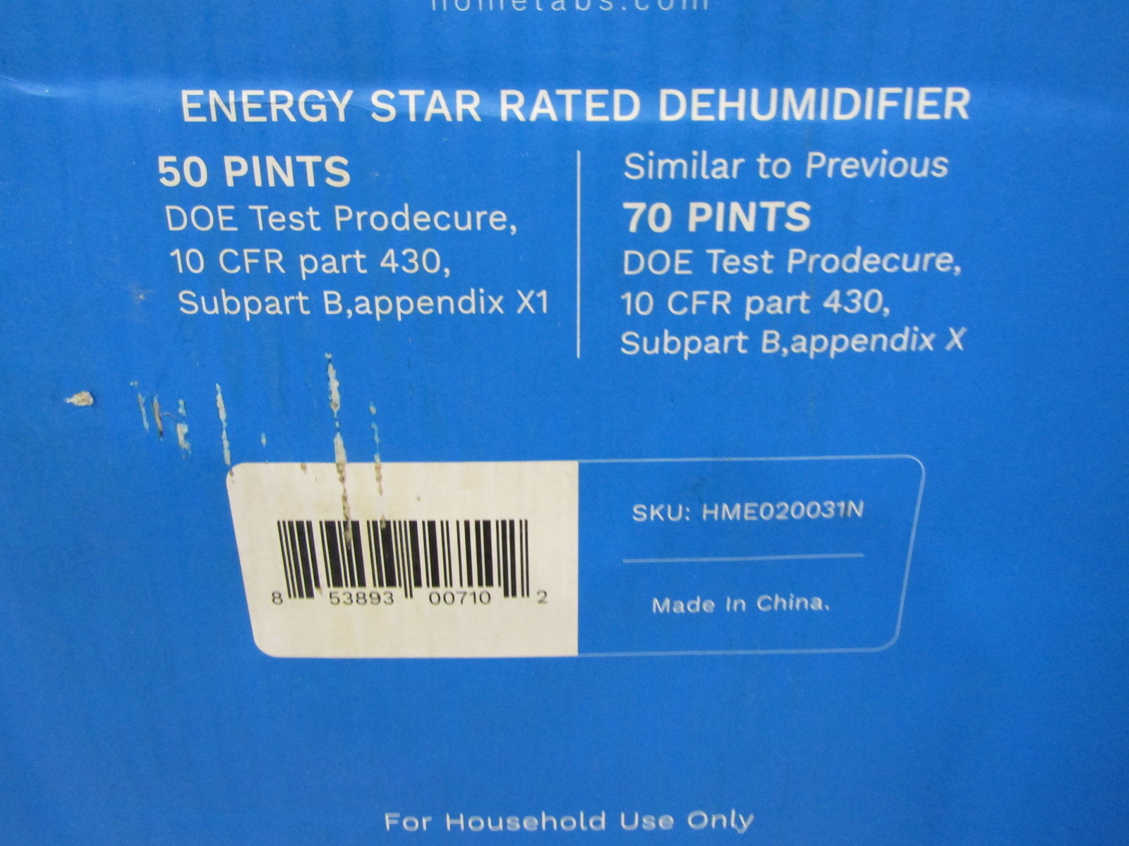 hOmelabs Dehumidifier 50 Pint HME020031N eBay