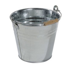 Secchio in zinco rinforzato con impugnatura in legno 