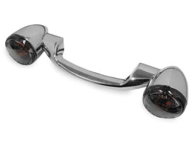 Biker's Choice Narrow Chrome Rear Turn Signal Bar Kit w/Smoke Lens 91-08 491158