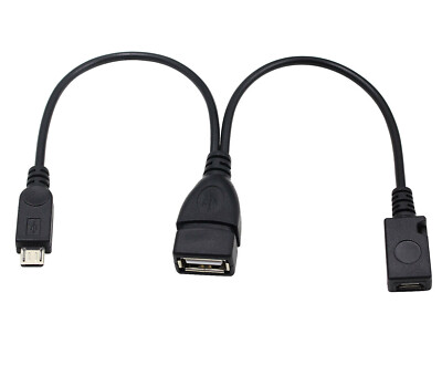 Micro USB HUB STECKER AUF BUCHSE und Doppel USB 2.0 Host OTG Adapterkabel 