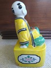 Antique/Vintage Chinese Biscuit Porcelain Boy with Fan — photo 8