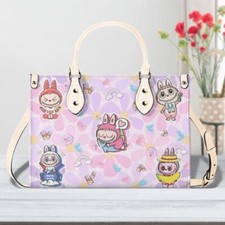 Borsa a mano personalizzata Lububu lusso da donna in pelle PU, borsa Lububu, regalo per fam