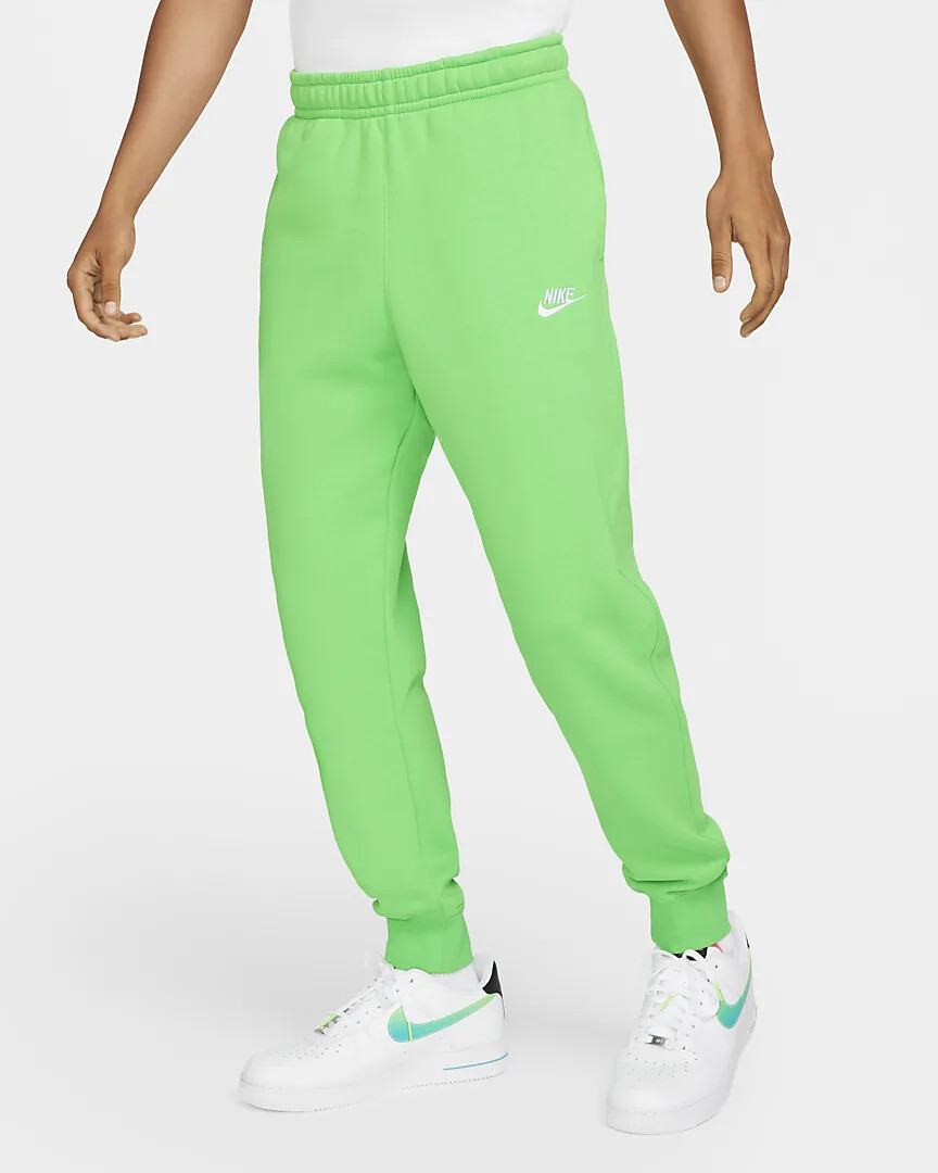 Nike Sportswear Club Fleece Joggers Size L Sweatpants Green Spark  BV2671-362 | eBay