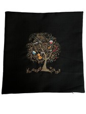 Music Tree Pillow Case Luxury Embroidery Made In USA Unique Outdoor Indoor.