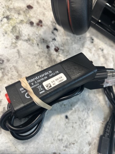 Plantronics Poly Savi W8220T Stereo Wireless Headset W8200B Base Complete Unit - Photo 2/24