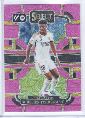2023-24 Select La Liga Soccer AURELIEN TCHOUAMENI Terrace Pink Mojo /115 #67