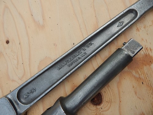 Vintage J. H. Williams 1'' NX-50 Pass Through Ratcheting Wrench 20 1/2 Inches - 第 6/11 張圖片