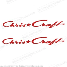 Fits Chris Craft Boats Logo Decals - Any Color! 26" Long