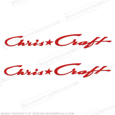 Fits Chris Craft Boats Logo Decals - Any Color! 26'' Long