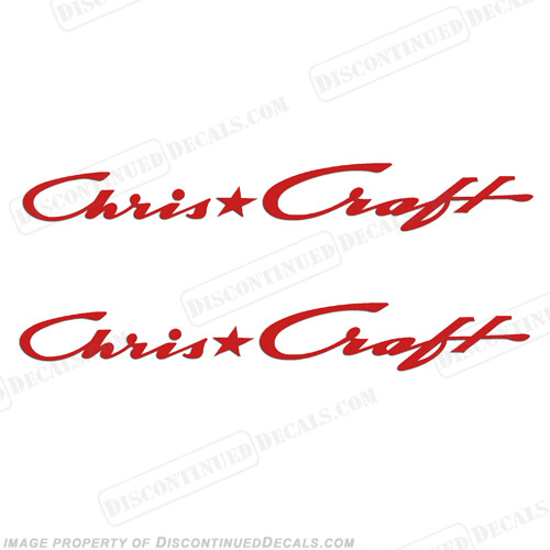 Fits Chris Craft Boats Logo Decals - Any Color! 26" Long - Picture 1 of 2