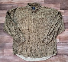 Vintage FG Field Gear Long Sleeve Button Up Shirt Men Size L Outdoor Camp