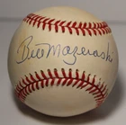 Bill Mazeroski Signed Autographed Baseball NL COA CASE 1960 Pittsburgh Pirates