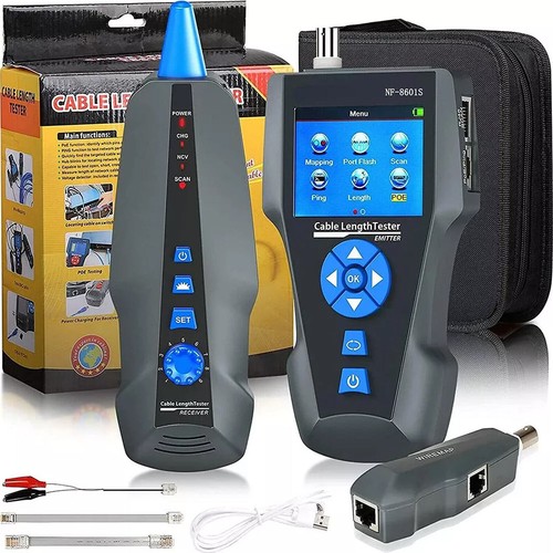 NF-8601S RJ45 RJ11 CAT6 Network Cable Tester TDR Multi-functional Tracker LCD - Afbeelding 17 van 23