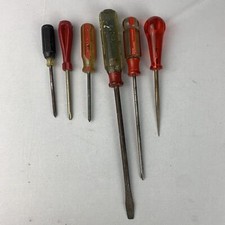 (6) Vintage Stanley, Phillips, Casey Screwdriver Master Mechanic Made in USA