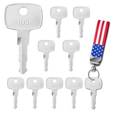 10PCS Equipment Keys Takeuchi 201 Fit Takeuchi Wheel Loaders TW65 TW80 Part N...