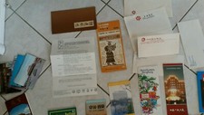 honk-kong/shangai/chine/pekin-lot + 20 Vintage Travel Tourist Brochure Map Info!