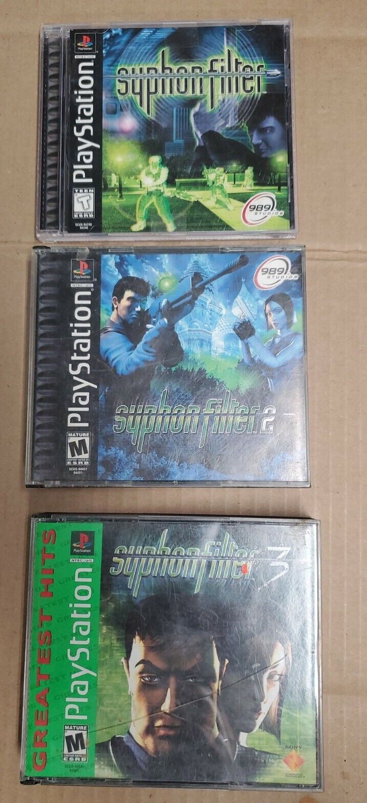 Syphon Filter 2 PlayStation 1 PS1 Greatest Hits Complete INCLUDES