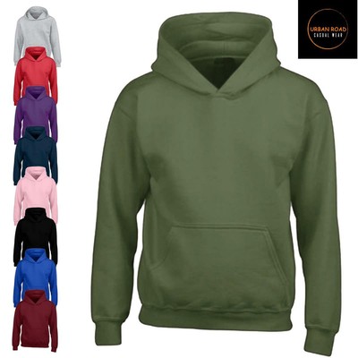Kids Urban Road Heavy Blend Plain Hoodie Sweatshirt Kapuzenoberteil für Jungen & Mädchen