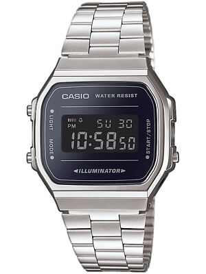Casio A168WEM-1EF Unisex Edelstahl VINTAGE ICONIC Silber