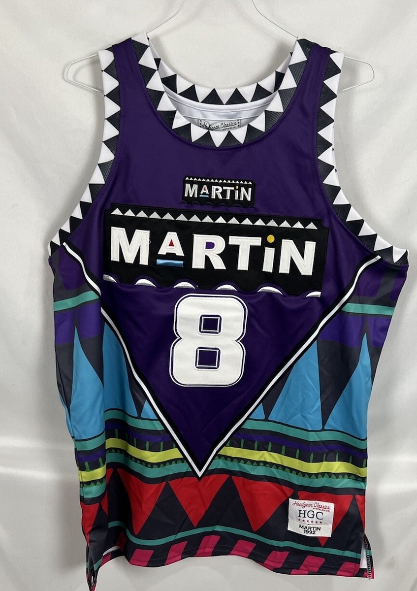 【HI FI FNK】Wrinkled Satin Football Top Headgear Classics Martin “I'm The Man” Purple Tribal