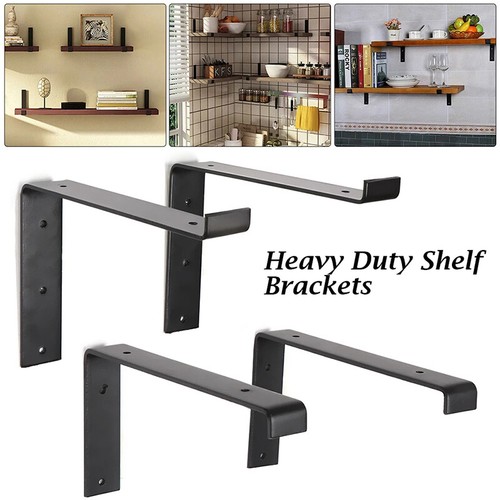 4PCS Metal Heavy Duty Shelf Brackets Scaffold Board Rustic Handmade Industrial - Picture 2 of 9