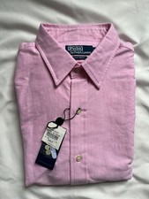 NWT Men's POLO Ralph Lauren Custom Fit Garment  Dyed Long Sleeve Shirt 16.5 148