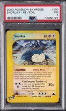 2003 POKEMON SKYRIDGE #100 SNORLAX-REVERSE FOIL PSA 7 on eBay