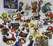 75 Pcs Super Mario Stickers Water Bottle Nintendo Skateboard Luggage Phone Vinyl
