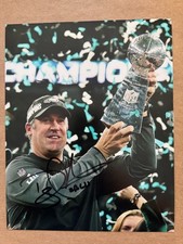 Doug Pederson signed PHILADELPHIA EAGLES 8 X 10 Photo   SB CHAMPS!
