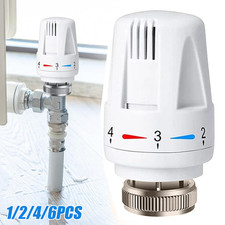 3/6x Radiator Thermostatic Head Heater Control Thermostat Heating Valve Tool UK