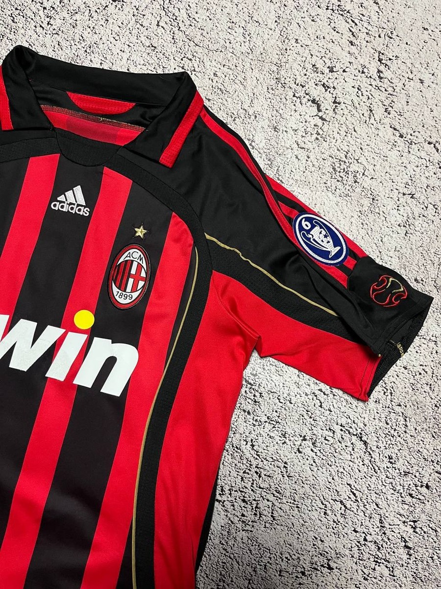 AC Milan 2006/07 Home Jersey KAKA 22 Adidas Climacool Red Black
