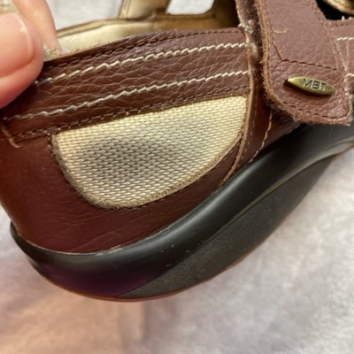 MBT Fumba Fisherman Sandals Mens 10 Brown Leather Vented  display picture 1