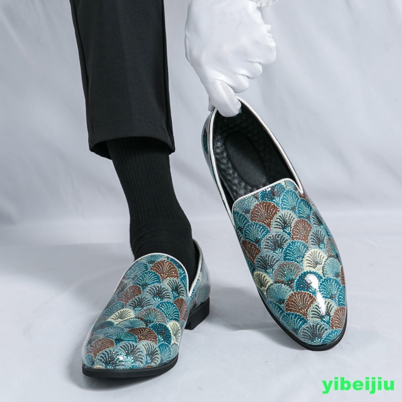 VINTAGE/CANVAS/Men\'s Slip-On Loafers in Multi License-Plate Print - Unbranded Men main image 3